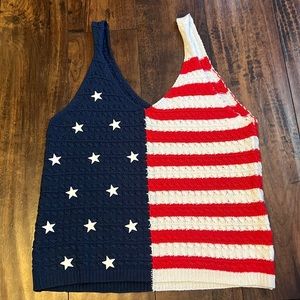 moon & madison Patriotic Tank Top in Red, White, and Blue
